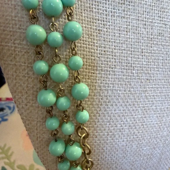 J. Crew Turquoise Beaded Necklace - Picture 2 of 5